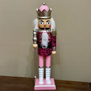 Pink and Gold Nutcracker Figurine Valentine’s Day